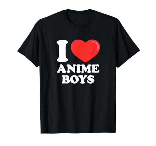 I Love (Herz) Anime Boys T-Shirt von Loving Heartfelt Brand