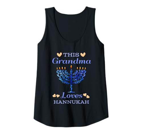 Damen This Grandma Loves Hannukkah Menora Heart Design Tank Top Damen This Grandma Loves Hannukkah Menora Heart Design Tank Top von Loving Jewish Grandmas Hanukkah Holiday Tees