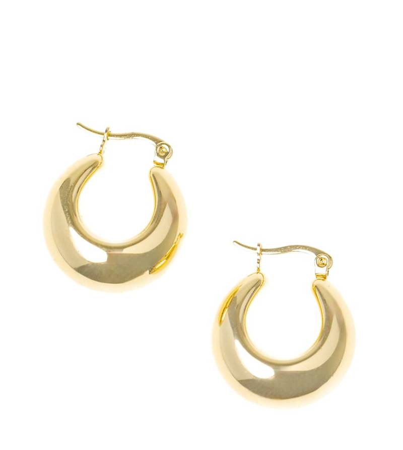 Lovisa - Bauchige Creolen aus wasserfestem, vergoldetem Edelstahl-Goldfarben von Lovisa