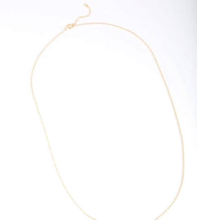 Lovisa - Goldfarbene Halskette aus vergoldetem Sterlingsilber mit kreisrundem Anhänger „Böser Blick" von Lovisa