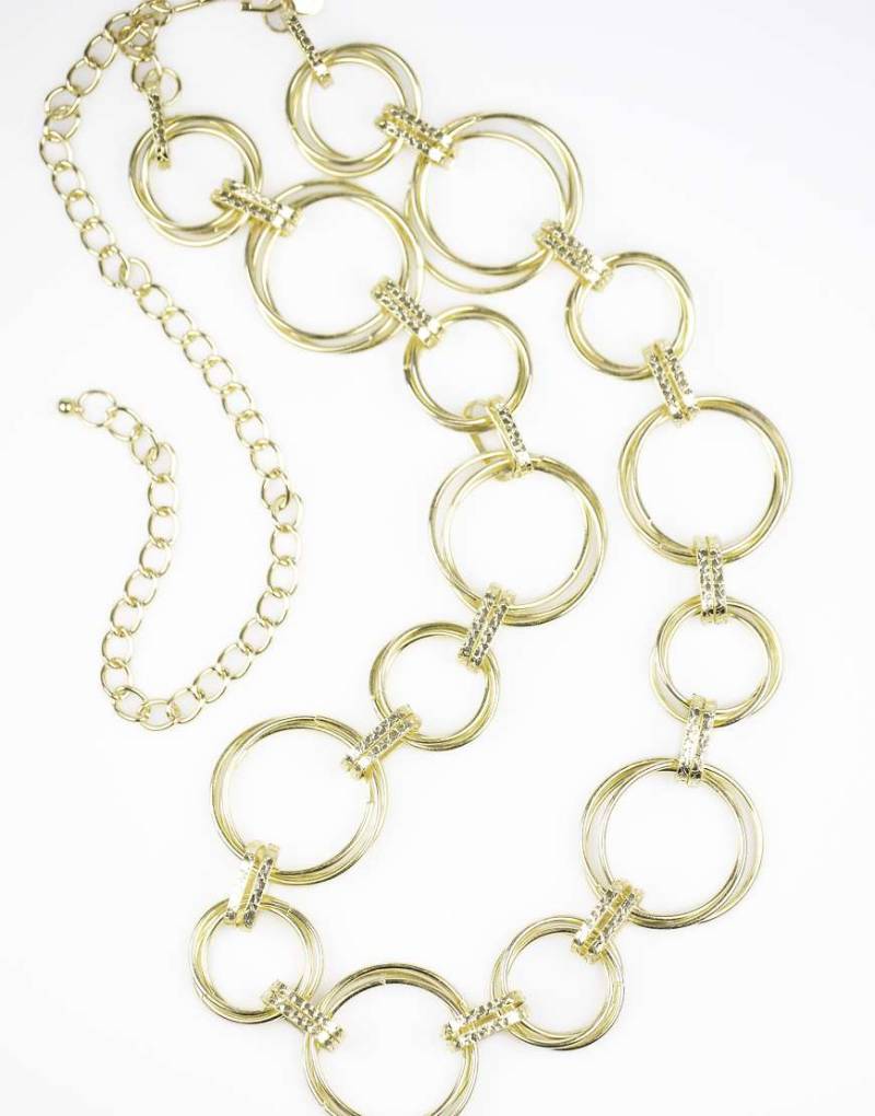 Lovisa - Großer goldfarbener Gürtel mit verschiedenen Kettengliedern von Lovisa