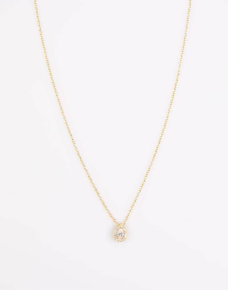 Lovisa - Halskette aus vergoldetem Sterlingsilber mit Nimbus-Anhänger mit Zirkonia-Schmucksteinen-Goldfarben von Lovisa