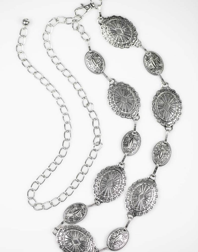 Lovisa - Kettengürtel in strukturierter Antik-Silberoptik von Lovisa