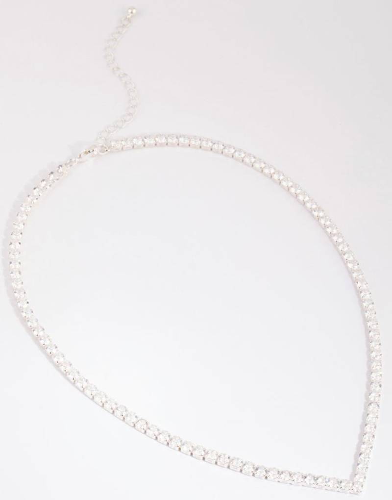 Lovisa - Spitz zulaufende Tenniskette in Silberoptik im Kesselketten-Design mit Zirkonia Lovisa - Spitz zulaufende Tenniskette in Silberoptik im Kesselketten-Design mit Zirkonia von Lovisa