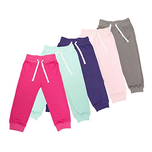 Lovjoy Baby Mädchen Kleinkind Jogginghosen/lässige Hosen / 100% Baumwolle, Weich und Komfortabel (5, 2-3 Jahre) von Lovjoy