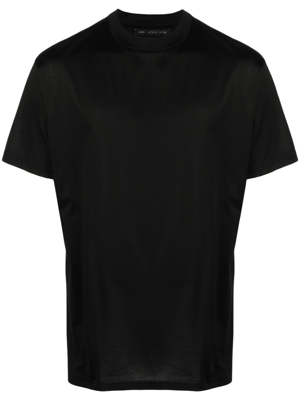 Low Brand T-Shirt mit Slub-Textur - Schwarz von Low Brand