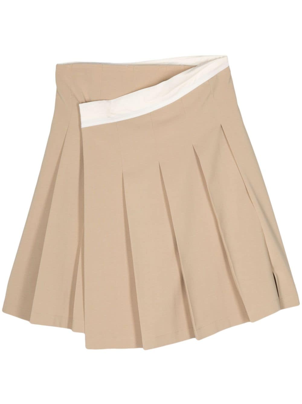 Low Classic Wickelrock mit Falten - Nude von Low Classic