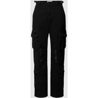 Low Lights Studios Cargohose mit großen Taschen in unifarbenem Design in Black, Größe S Low Lights Studios Cargohose mit großen Taschen in unifarbenem Design in Black, Größe S von Low Lights Studios