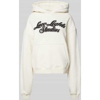 Low Lights Studios Hoodie mit Känguru-Tasche Modell 'SHUTTER' in Ecru, Größe L von Low Lights Studios