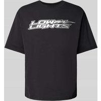 Low Lights Studios Relaxed Fit T-Shirt mit Label-Print Modell 'Lightning' in Black, Größe M von Low Lights Studios