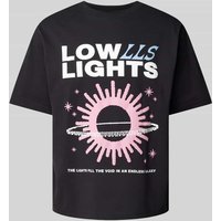 Low Lights Studios Relaxed Fit T-Shirt mit Motiv-Print Modell 'Galaxy' in Black, Größe S von Low Lights Studios