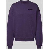 Low Lights Studios Sweatshirt mit Label-Stitching in Purple, Größe XS von Low Lights Studios