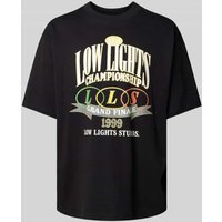 Low Lights Studios T-Shirt mit Label-Print Modell 'CHAMPIONSHIP' in Black, Größe L von Low Lights Studios