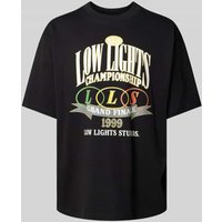 Low Lights Studios T-Shirt mit Label-Print Modell 'CHAMPIONSHIP' in Black, Größe M von Low Lights Studios