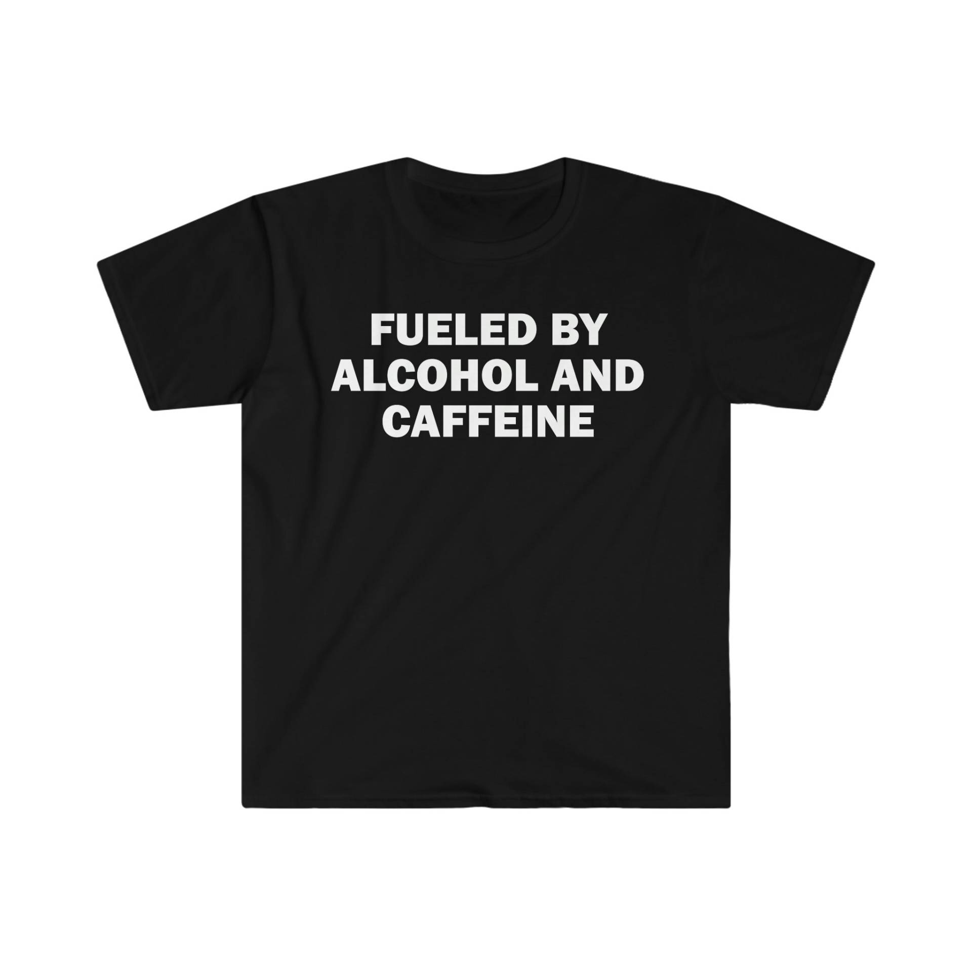 Angetrieben Durch Alkohol Und Koffein T-Shirt, Humor Lustiges Geschenk, Meme Shirt, Unisex Offensiv Satire Shirt Angetrieben Durch Alkohol Und Koffein T-Shirt, Humor Lustiges Geschenk, Meme Shirt, Unisex Offensiv Satire Shirt von LowBudgetTees