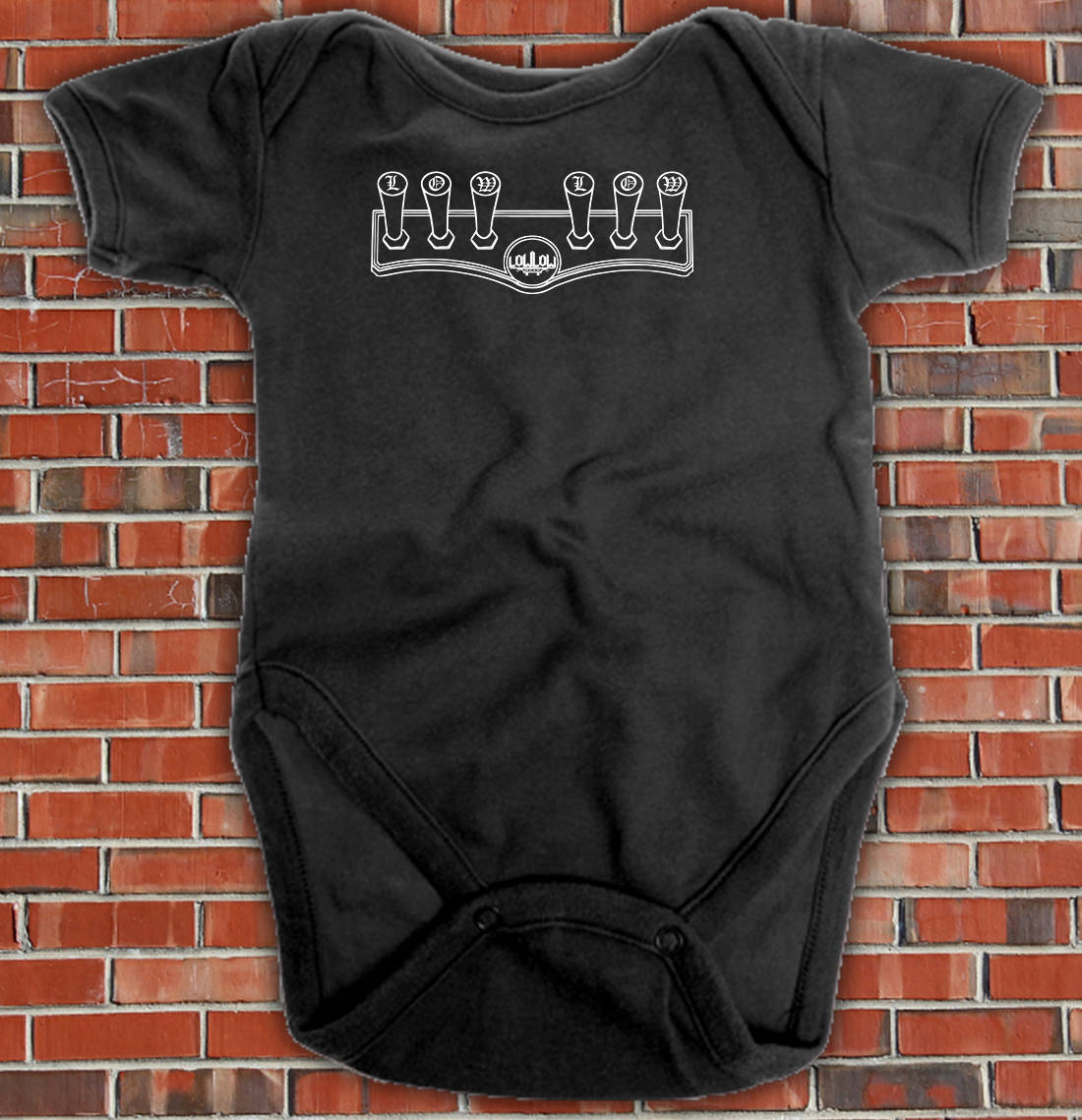 Lowrider Baby Switch Säugling Einteiler Body Mädchen Jungen Unisex von LowLowWear