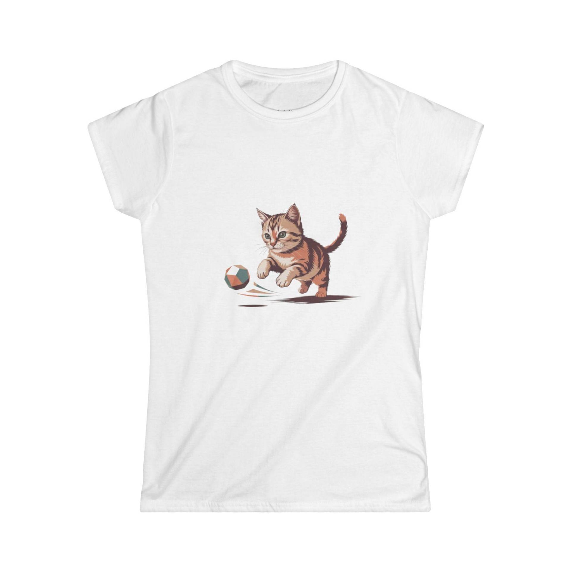 Damen Katzen T-Shirt von LowPolyHaven