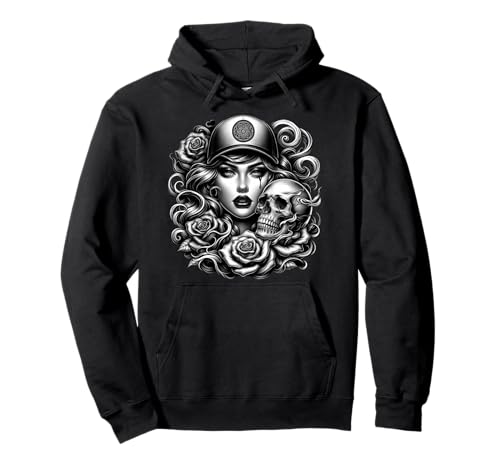 Chicano Mexikanische Straßenkultur Lowrider Schöne Frauen Pullover Hoodie Chicano Mexikanische Straßenkultur Lowrider Schöne Frauen Pullover Hoodie von LowRider Legends