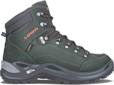 LOWA Damen Leichtwanderschuhe Renegade Gtx Mid Ws Anthrazit / Mandarine - Gr. - 38 von Lowa