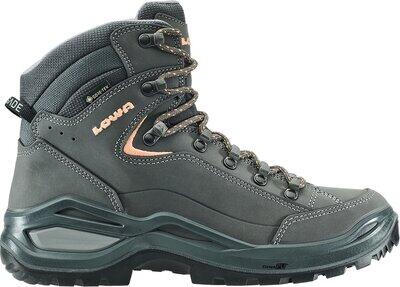 LOWA Damen Multifunktionsstiefel RENEGADE EVO GTX MID WS GRAPHIT/APRIKOSE - Gr. - 37 von Lowa