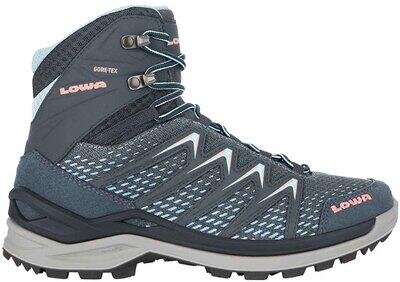 LOWA Damen Trekkingschuhe Innox Pro GTX Mid stahlblau/lachs - Gr. - 38 von Lowa
