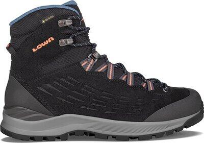 LOWA Damen Trekkingstiefel ® EXPLORER II GTX MID Ws SCHWARZ/MANDARINE - Gr. - 39.5 von Lowa