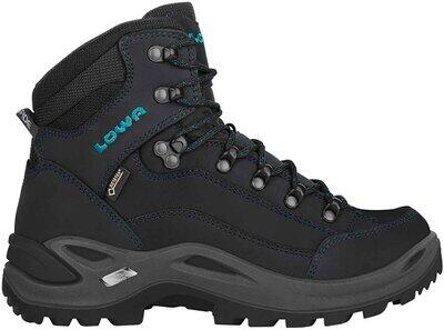 LOWA Damen Wanderschuhe Renegade GTX MID ASPHALT/TUERKIS - Gr. - 37 von Lowa