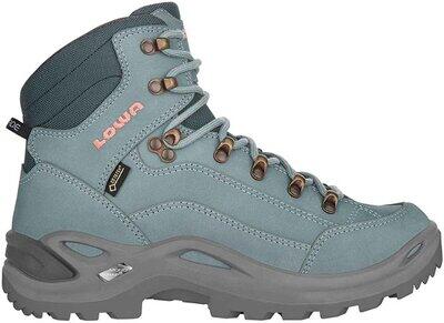 LOWA Damen Wanderschuhe Renegade GTX MID EISBLAU/LACHS - Gr. - 37.5 von Lowa