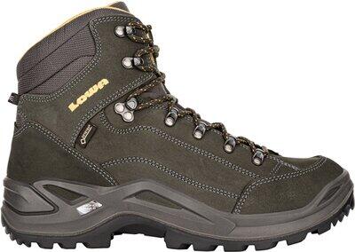 LOWA Herren Multifunktionsstiefel Herren Wanderschuhe Renegade GTX Mid Anthrazit / Senf - Gr. - 44.5 von Lowa