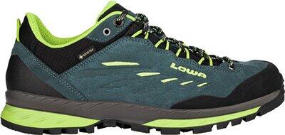 LOWA Herren Trekkinghalbschuhe DELAGO GTX LO PETROL/LIMONE - Gr. - 41 von Lowa