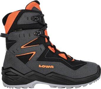 LOWA Kinder Freizeitschuhe LINO GTX HI JR GRAPHIT/ORANGE - Gr. - 34 von Lowa