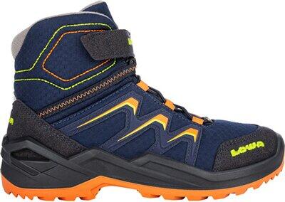 LOWA Kinder Freizeitschuhe MADDOX WARM GTX MID JR NAVY/ORANGE - Gr. - 32 von Lowa