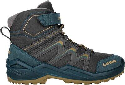 LOWA Kinder Freizeitschuhe MADDOX WARM GTX MID JR PETROL/SENF - Gr. - 33 von Lowa