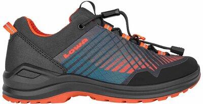 LOWA Kinder Multifunktionsschuhe CAREZZA GTX LO JR ANTHRAZIT/ORANGE - Gr. - 38 von Lowa