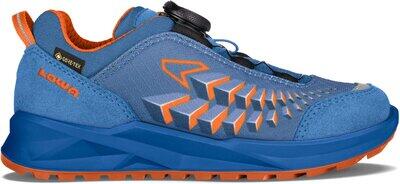 LOWA Kinder Multifunktionsschuhe FERROX GTX LO JR BLAU/ORANGE - Gr. - 33 von Lowa