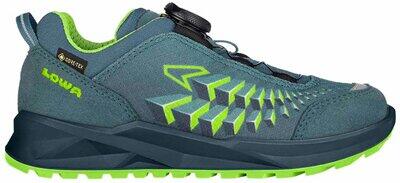 LOWA Kinder Multifunktionsschuhe FERROX GTX LO JR PETROL/LIMONE - Gr. - 37 von Lowa