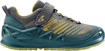 LOWA Kinder Multifunktionsschuhe MERGER GTX LO VC JR PETROL/SENF - Gr. - 27 von Lowa