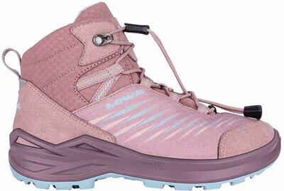 LOWA Kinder Multifunktionsstiefel ZIRROX II GTX MID JR ALT ROSA/EISBLAU - Gr. - 39 von Lowa