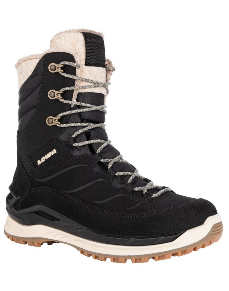 Lowa Calceta EVO GTX (Veloursleder, wasserdicht) schwarz/champagner Damen Winterstiefel von Lowa