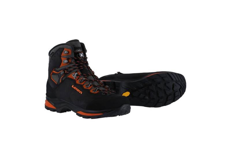 Lowa Camino Evo GTX (Trekking, Nubukleder, wasserdicht) 2024 schwarz/orange Wanderschuh von Lowa