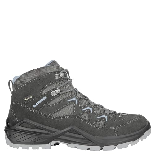 LOWA Stiefel mittel SIRKOS EVO GTX MID Ws anthrazit/eisblau 37.5 von LOWA