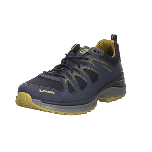 LOWA Herren Trekkingschuhe Innox Evo GTX 310611 Stahlblau/Senf 42 von LOWA