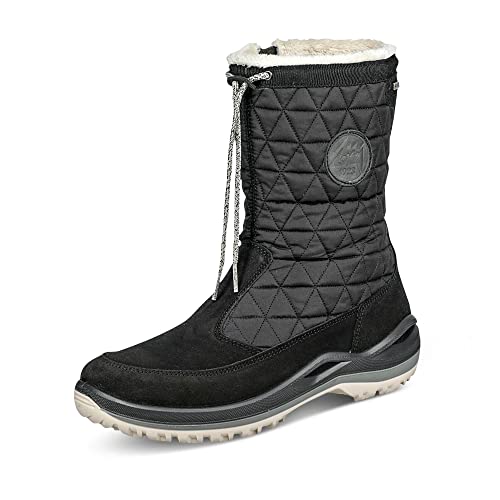 LOWA W Fedaia GTX Schwarz - Gore-Tex Modischer Warmer Damen Gore-Tex Winterstiefel, Größe EU 40 - Farbe Schwarz von LOWA