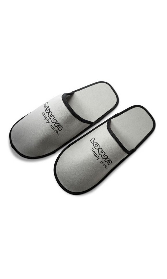 Lowa Hausschuhe Hüttenschuh grau Herren Sandale von Lowa