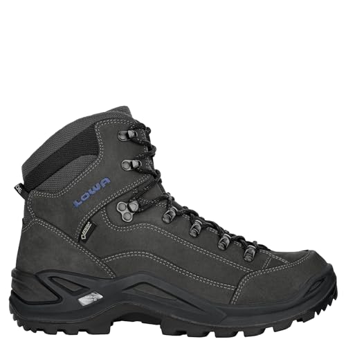 LOWA Stiefel mittel RENEGADE GTX MID [2024] anthrazit/stahlbla, 41.5 von LOWA