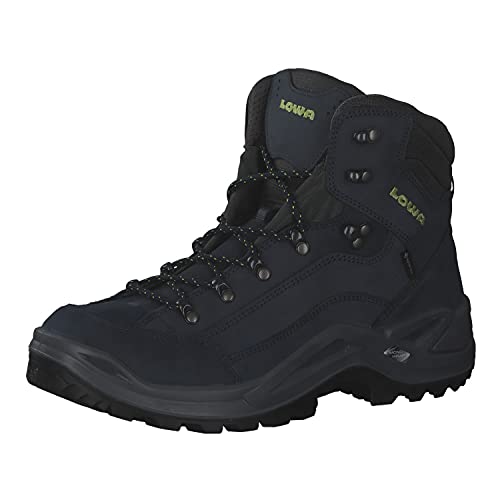 LOWA Renegade GTX MID Unisex Wanderstiefel Outdoor Goretex blau, Schuhgröße:41.5 EU von LOWA