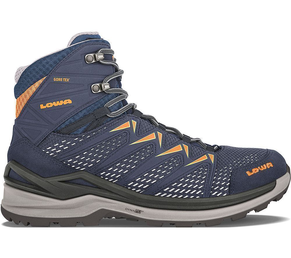 Lowa Innox Pro GTX MID Herren Wanderschuh navy/flame UK 9,5 von Lowa