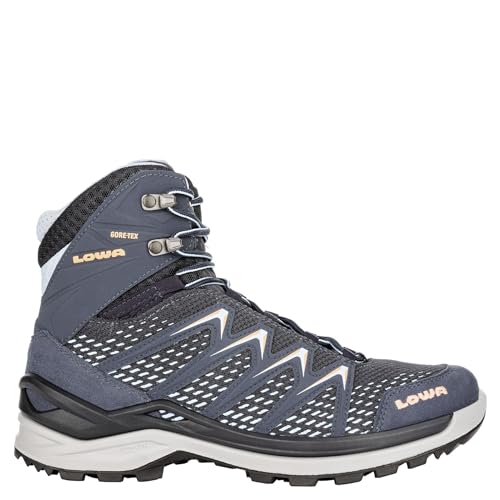 LOWA Stiefel mittel INNOX PRO GTX MID Ws [2024] stahlblau/lachs, 42 von LOWA