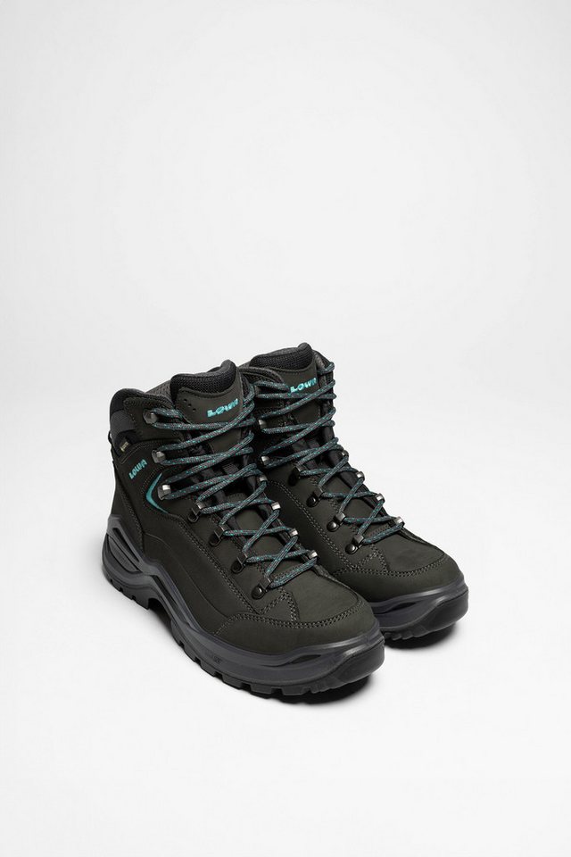 Lowa Lowa Damen Hikingschuhe Renegade EVO GTX MID Ws S Asphalt/ Türkis Outdoorschuh von Lowa