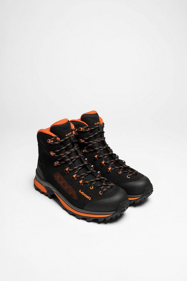 Lowa Lowa Herren Hikingschuhe GTX Mid in Schwarz Orange Outdoorschuh von Lowa